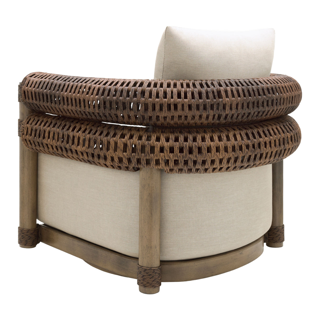   Modern European furniture - Cushioned Wicker Outdoor Swivel Chair - www.oroa.com | Oroa.com