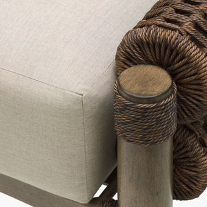   Modern European furniture - Cushioned Wicker Outdoor Ottoman - www.oroa.com | Oroa.com