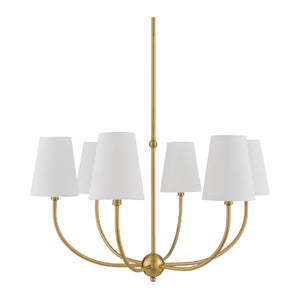   Modern European furniture - White Cotton Shade Chandelier - www.oroa.com | Oroa.com