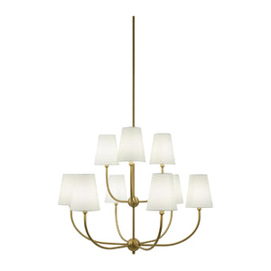   Modern European furniture - White Cotton Shade Chandelier - www.oroa.com | Oroa.com