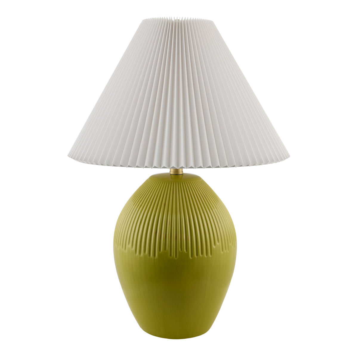   Modern European furniture - Ceramic Pleated Linen Table Lamp - www.oroa.com | Oroa.com