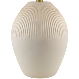   Modern European furniture - Ceramic Pleated Linen Table Lamp - www.oroa.com | Oroa.com