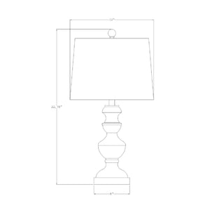   Modern European furniture - Black Iron Linen Table Lamp - www.oroa.com | Oroa.com