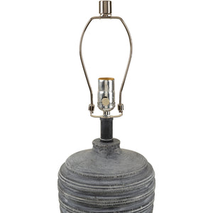   Modern European furniture - Gray Linen Accent Table Lamp S - www.oroa.com | Oroa.com