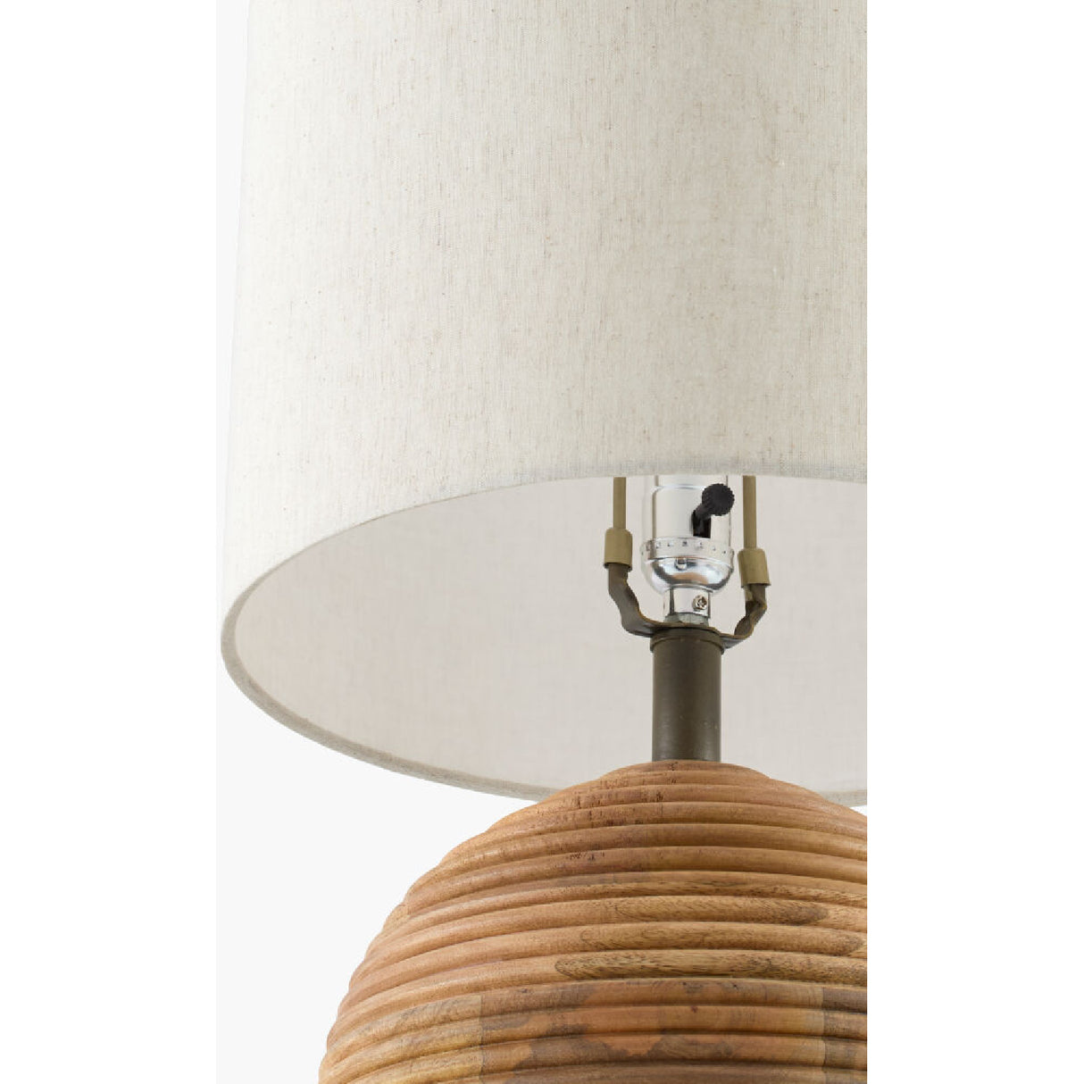   Modern European furniture - Natural Acacia Accent Table Lamp - www.oroa.com | Oroa.com