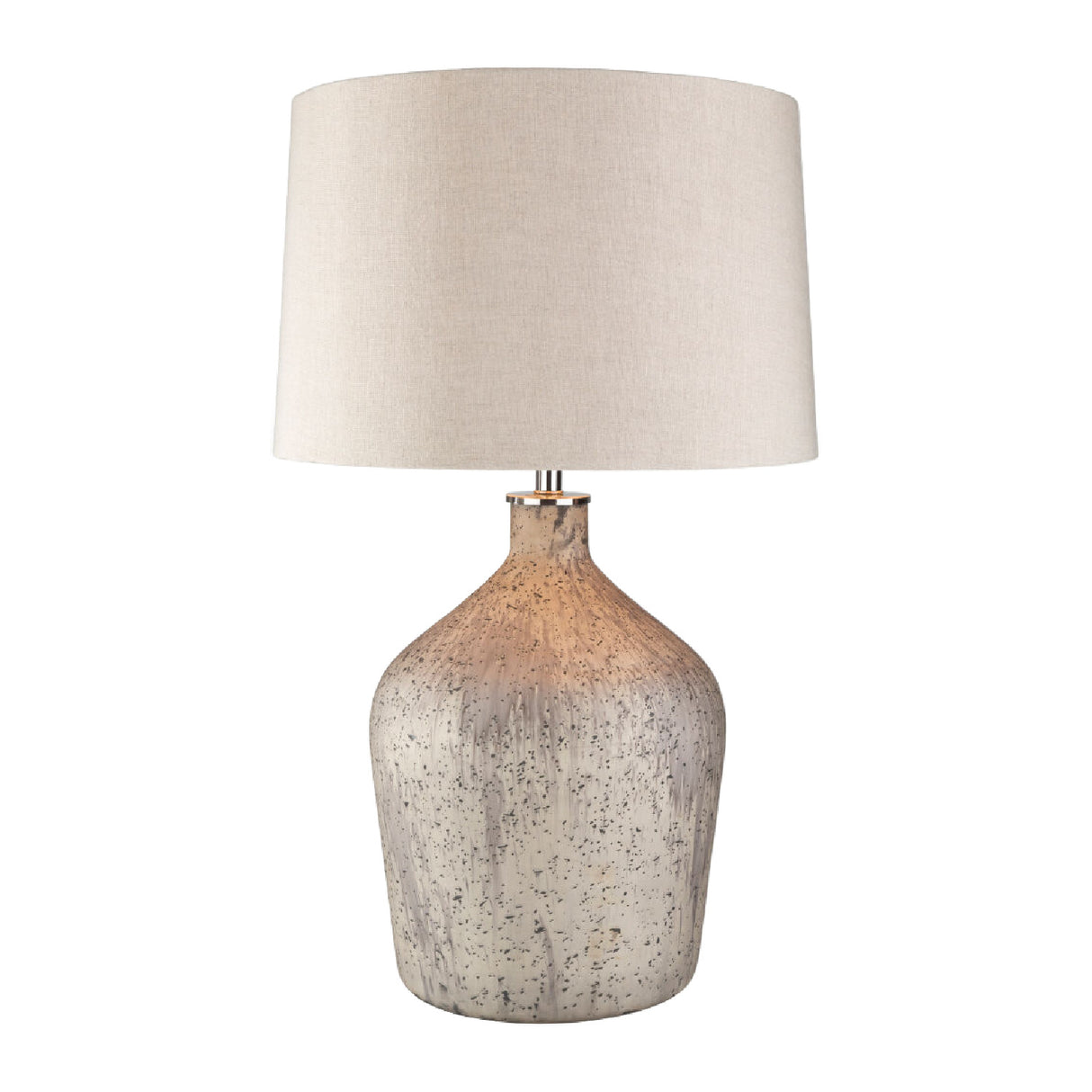  Modern European furniture - Distressed Taupe Glass Table Lamp - www.oroa.com | Oroa.com