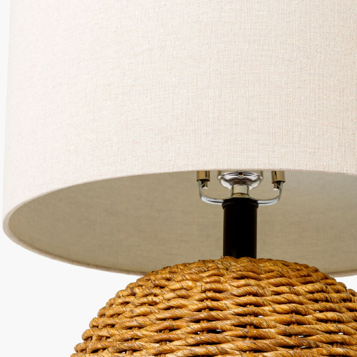   Modern European furniture - Natural Beige Seagrass Table Lamp - www.oroa.com | Oroa.com
