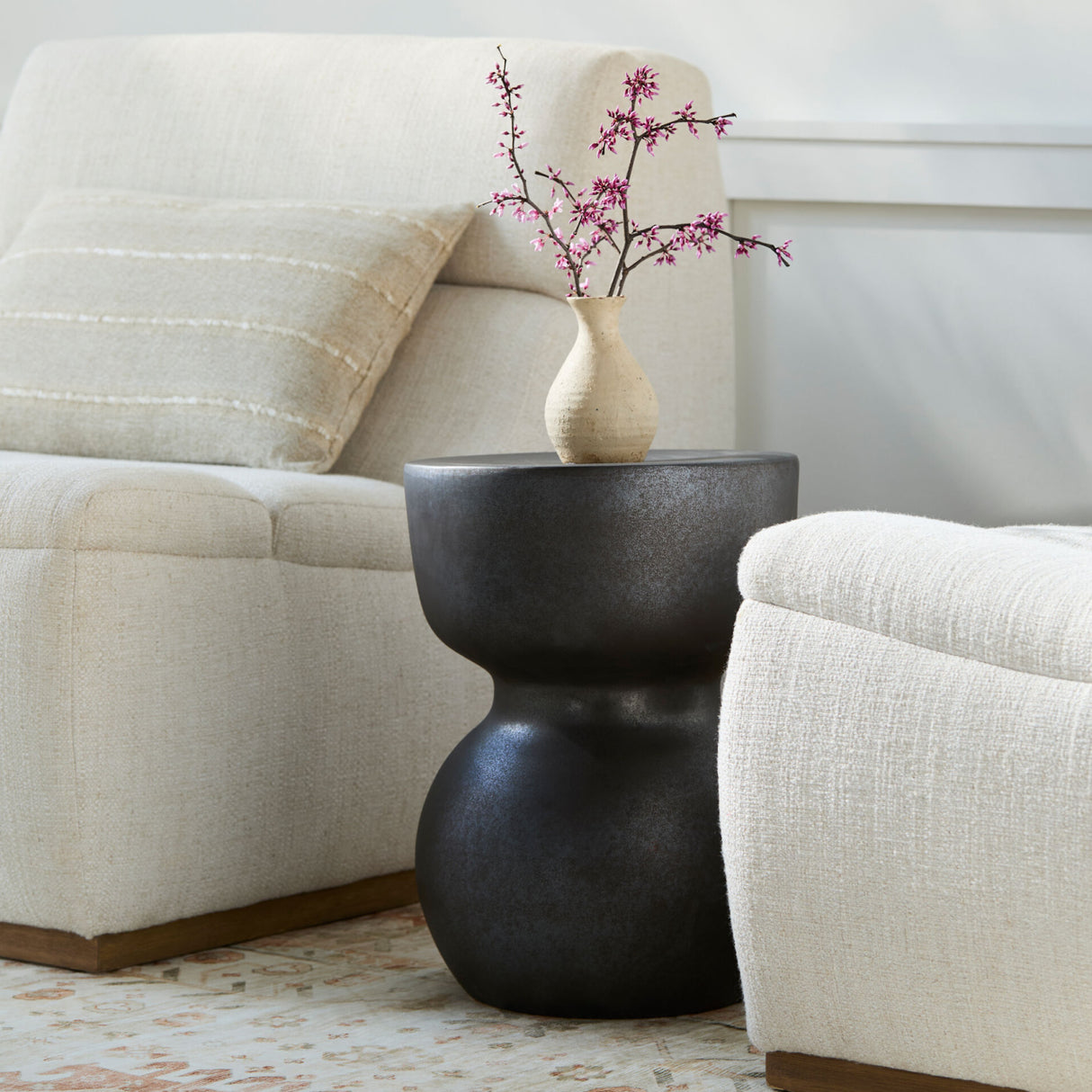   Modern European furniture - Hourglass Ceramic Garden Stool - www.oroa.com | Oroa.com