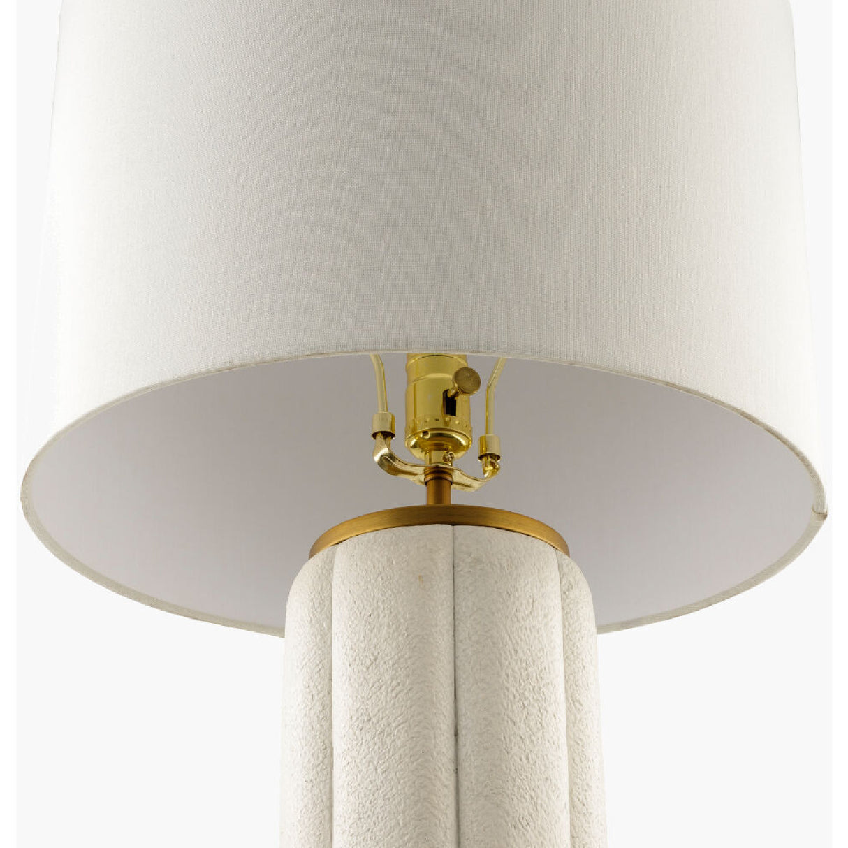   Modern European furniture - Modern White Linen Table Lamp - www.oroa.com | Oroa.com
