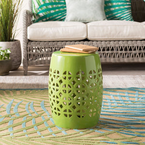   Modern European furniture - Openwork Ceramic Garden Stool - www.oroa.com | Oroa.com