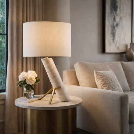   Modern European furniture - Tilted Tube Base Table Lamp - www.oroa.com | Oroa.com