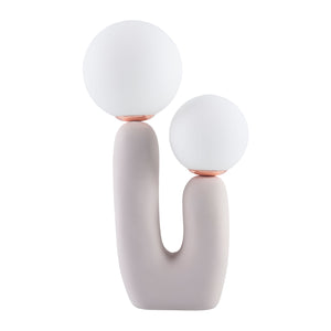   Modern European furniture - Double Round Glass Table Lamp S - www.oroa.com | Oroa.com