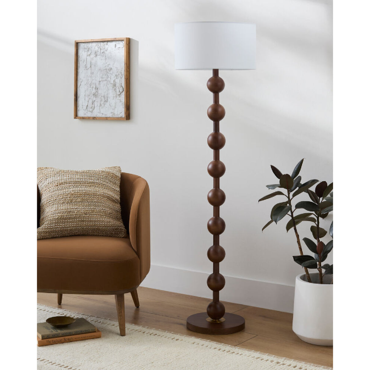   Modern European furniture - Wood Veneer Accent Floor Lamp - www.oroa.com | Oroa.com