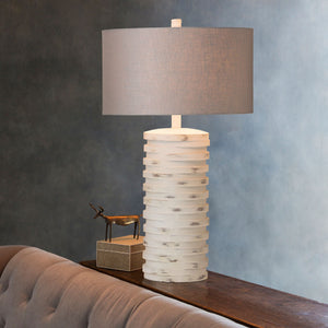   Modern European furniture - Distressed Finish Accent Table Lamp - www.oroa.com | Oroa.com