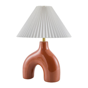   Modern European furniture - Pleated Fabric Arched Table Lamp - www.oroa.com | Oroa.com