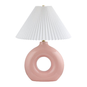   Modern European furniture - Pleated White Fabric Table Lamp - www.oroa.com | Oroa.com