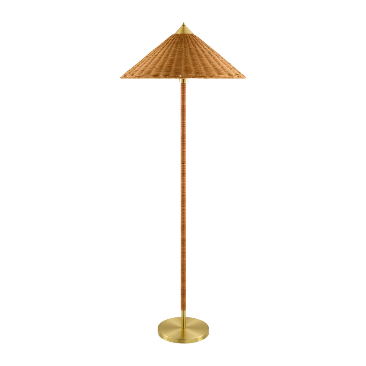   Modern European furniture - Conical Rattan Accent Floor Lamp - www.oroa.com | Oroa.com