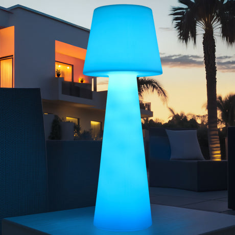   Modern European furniture - Frosted White Outdoor Floor Lamp - www.oroa.com | Oroa.com