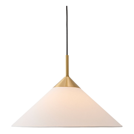   Modern European furniture - White Linen Conical Pendant Lamp - www.oroa.com | Oroa.com