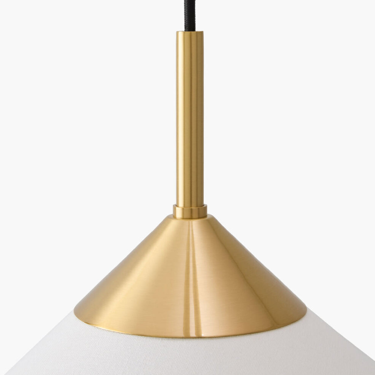   Modern European furniture - White Linen Conical Pendant Lamp - www.oroa.com | Oroa.com
