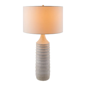   Modern European furniture - White Cotton Accent Table Lamp - www.oroa.com | Oroa.com