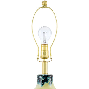  Modern European furniture - Round Painted Glass Tabe Lamp - www.oroa.com | Oroa.com