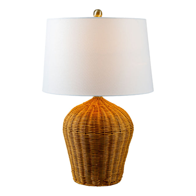 Modern European furniture - Natural Rattan Accent Table Lamp - www.oroa.com