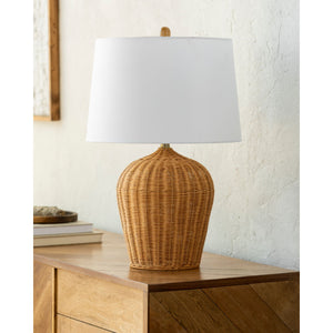   Modern European furniture - Natural Rattan Accent Table Lamp - www.oroa.com | Oroa.com