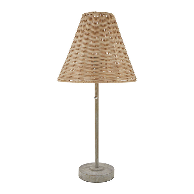 Modern European furniture - Empire Rattan Accent Table Lamp - www.oroa.com