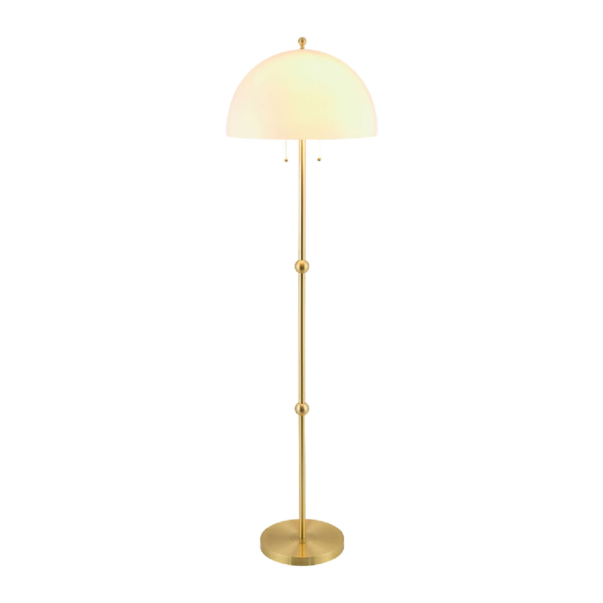   Modern European furniture - White Glass Dome Floor Lamp - www.oroa.com | Oroa.com