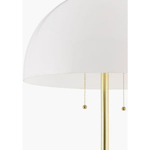  Modern European furniture - White Glass Dome Floor Lamp - www.oroa.com | Oroa.com