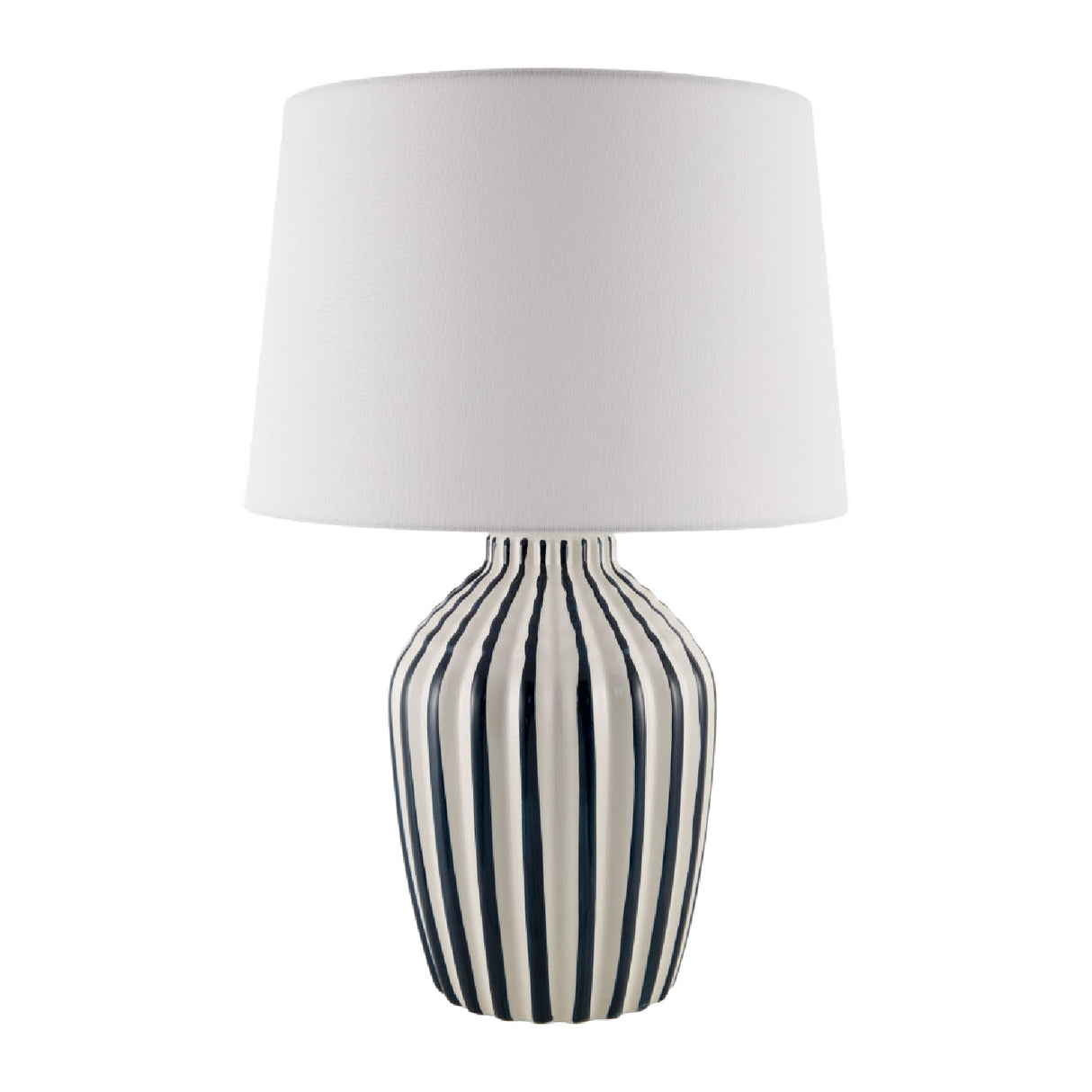   Modern European furniture - Lined Ceramic Accent Table Lamp - www.oroa.com | Oroa.com