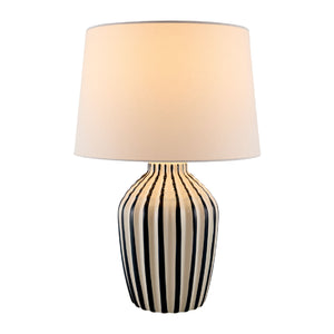   Modern European furniture - Lined Ceramic Accent Table Lamp - www.oroa.com | Oroa.com