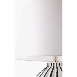   Modern European furniture - Lined Ceramic Accent Table Lamp - www.oroa.com | Oroa.com