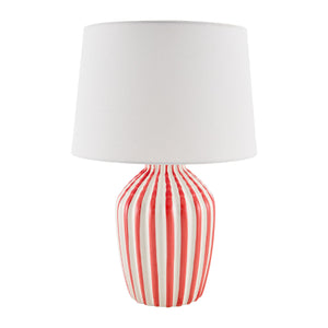   Modern European furniture - Lined Ceramic Accent Table Lamp - www.oroa.com | Oroa.com