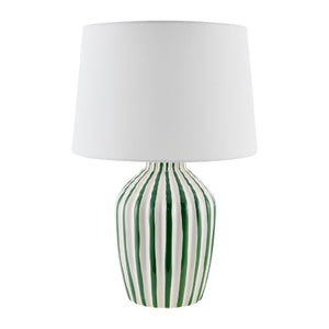   Modern European furniture - Lined Ceramic Accent Table Lamp - www.oroa.com | Oroa.com