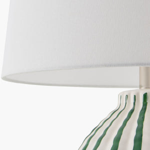   Modern European furniture - Lined Ceramic Accent Table Lamp - www.oroa.com | Oroa.com