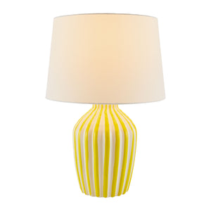   Modern European furniture - Lined Ceramic Accent Table Lamp - www.oroa.com | Oroa.com