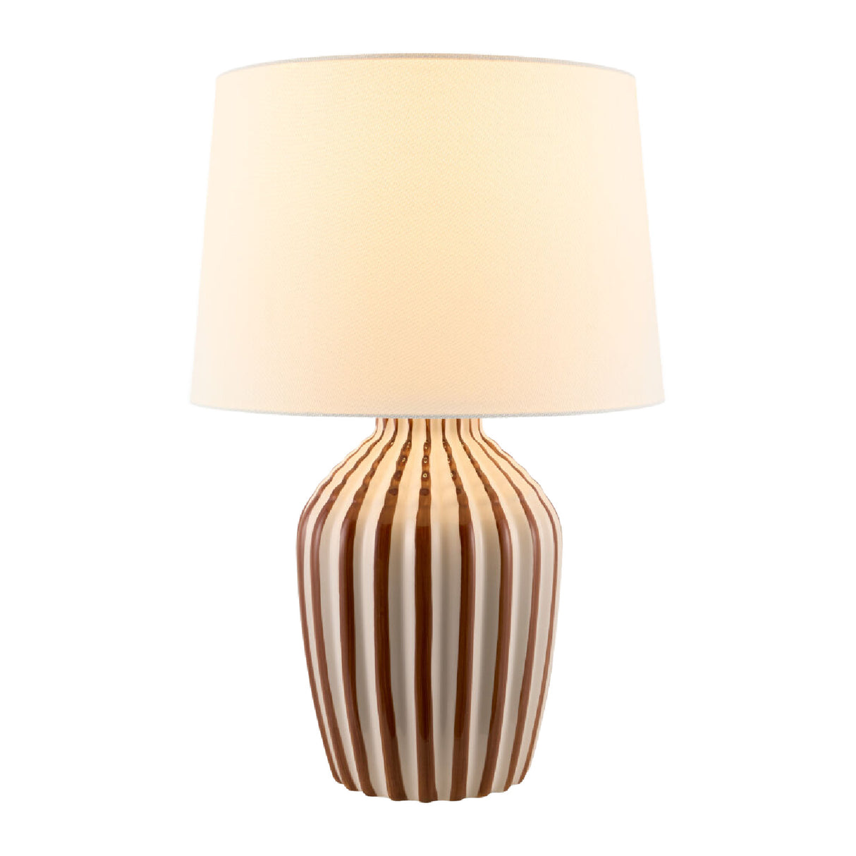   Modern European furniture - Lined Ceramic Accent Table Lamp - www.oroa.com | Oroa.com