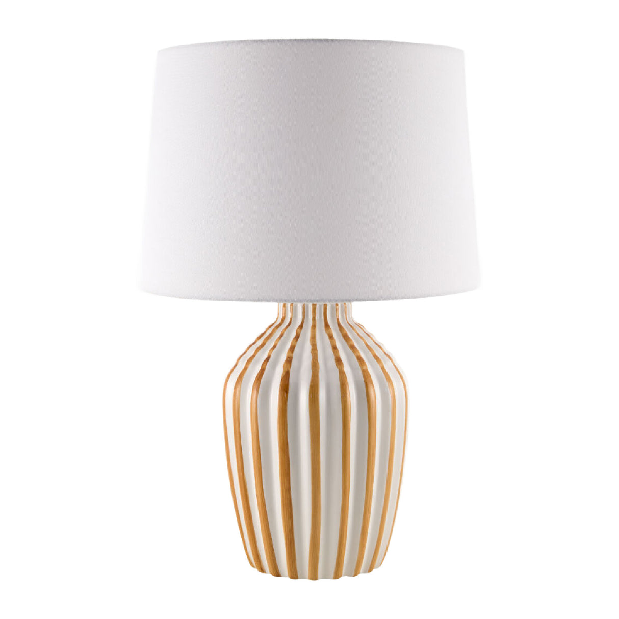   Modern European furniture - Lined Ceramic Accent Table Lamp - www.oroa.com | Oroa.com