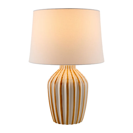   Modern European furniture - Lined Ceramic Accent Table Lamp - www.oroa.com | Oroa.com