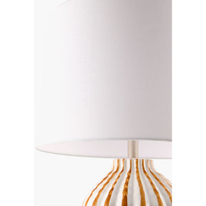   Modern European furniture - Lined Ceramic Accent Table Lamp - www.oroa.com | Oroa.com