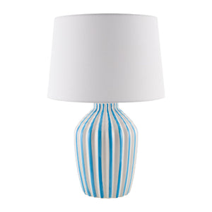   Modern European furniture - Lined Ceramic Accent Table Lamp - www.oroa.com | Oroa.com