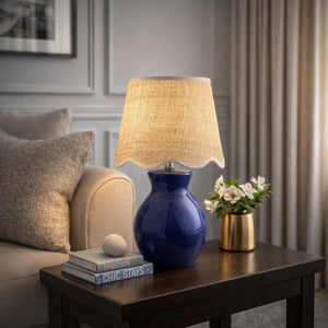   Modern European furniture - Scalloped Edge Accent Table Lamp - www.oroa.com | Oroa.com