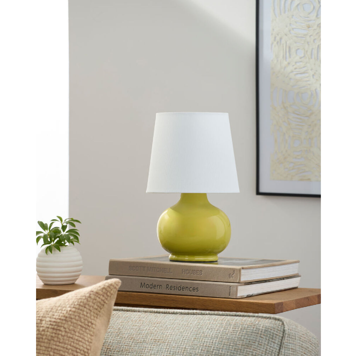   Modern European furniture - Raffia Shade Ceramic Table Lamp - www.oroa.com | Oroa.com