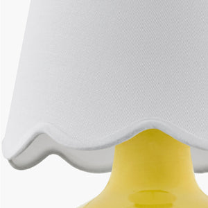   Modern European furniture - Scalloped Raffia Shade Table Lamp - www.oroa.com | Oroa.com