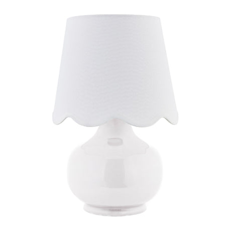   Modern European furniture - Scalloped Raffia Shade Table Lamp - www.oroa.com | Oroa.com