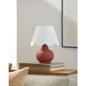   Modern European furniture - Scalloped Raffia Accent Table Lamp - www.oroa.com | Oroa.com