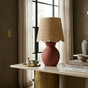   Modern European furniture - Scalloped Edge Accent Table Lamp - www.oroa.com | Oroa.com