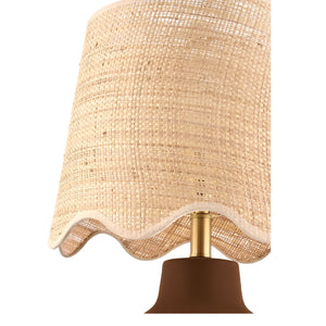   Modern European furniture - Wavy Linen Ceramic Table Lamp - www.oroa.com | Oroa.com